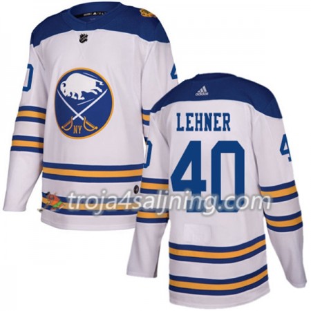 Buffalo Sabres tröja Robin Lehner 40 2018 Winter Classic Adidas Vit Authentic - NHL Tröjor Herr